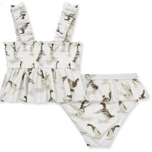 Milkbarn Duck Ruffle Two Piece Swimsuit